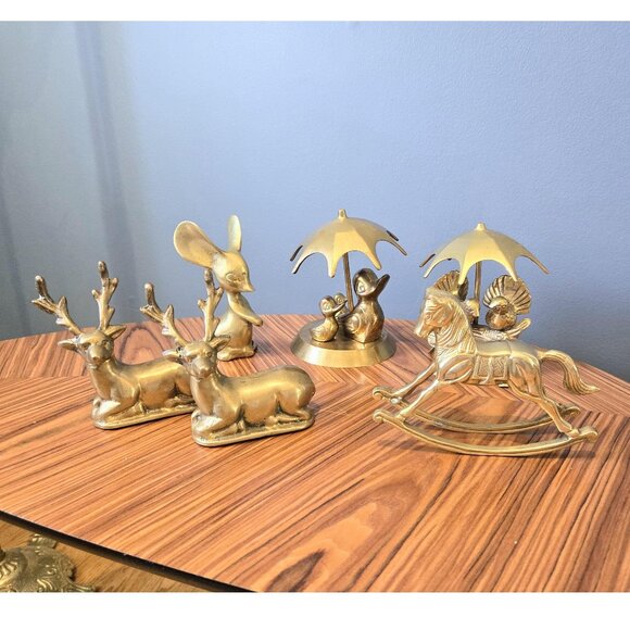 CHOICE OF Vintage Brass Animal Figurines - Picture 1 of 10